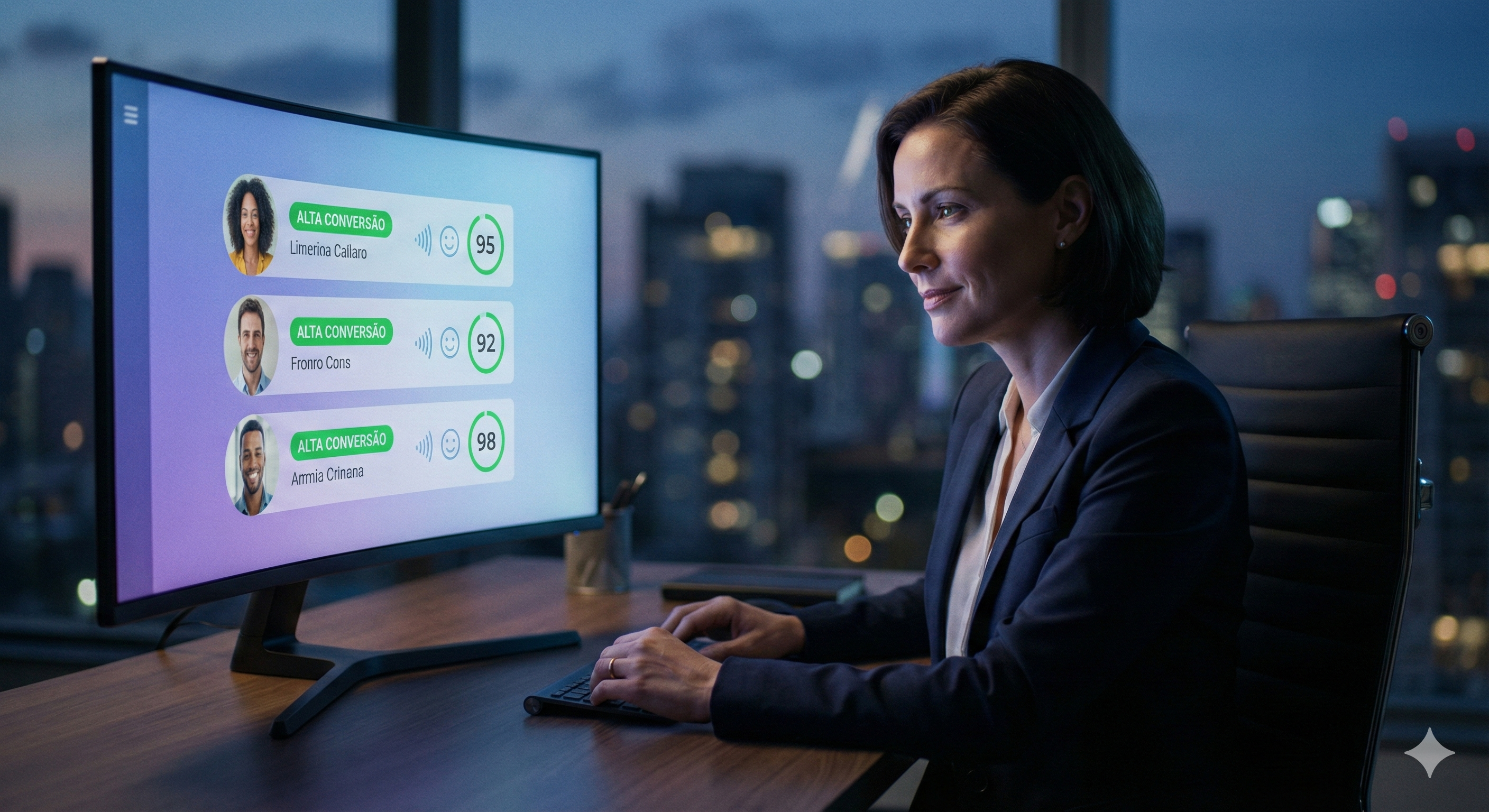 Painel da IA do Yvion CRM