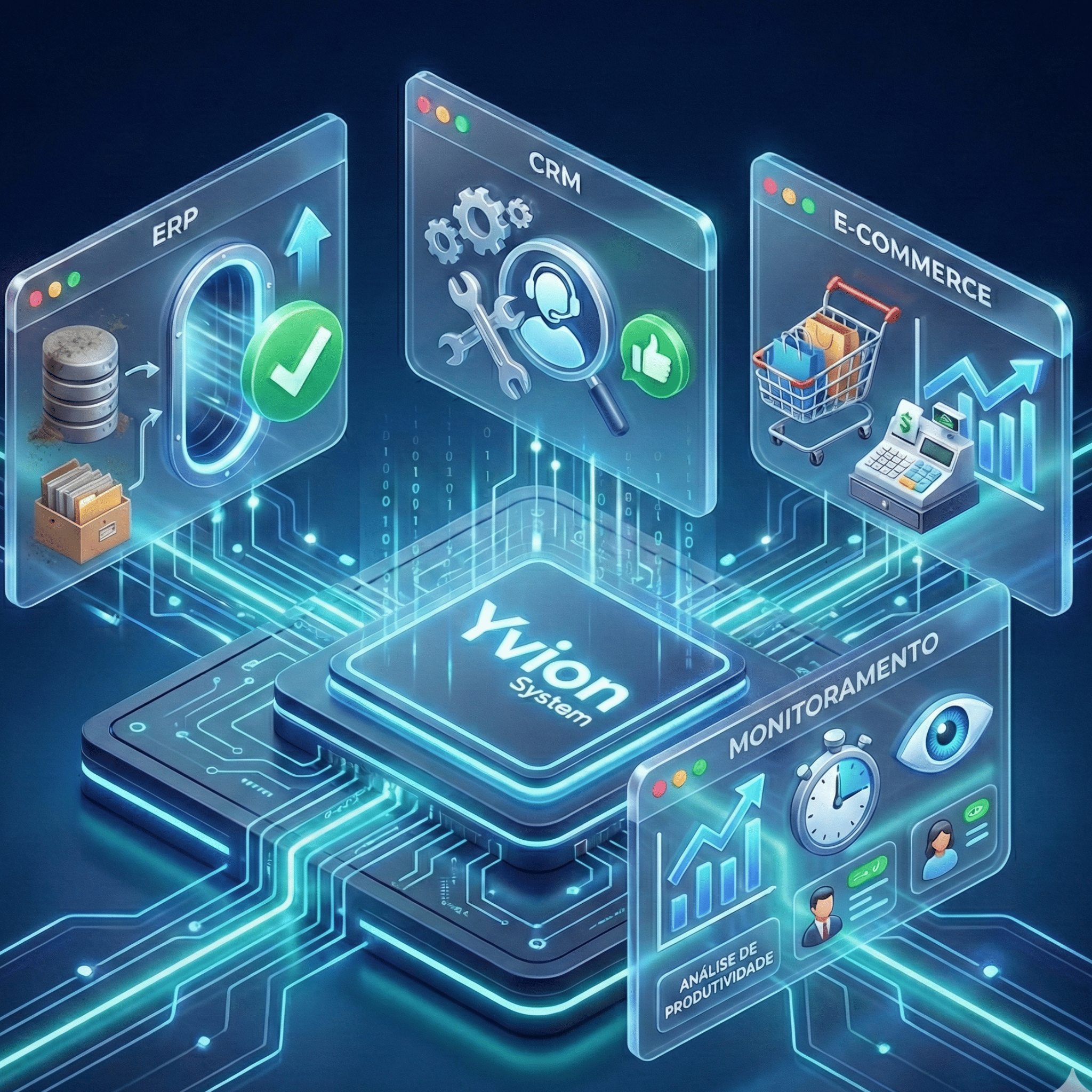 Visualização abstrata de sistema integrado