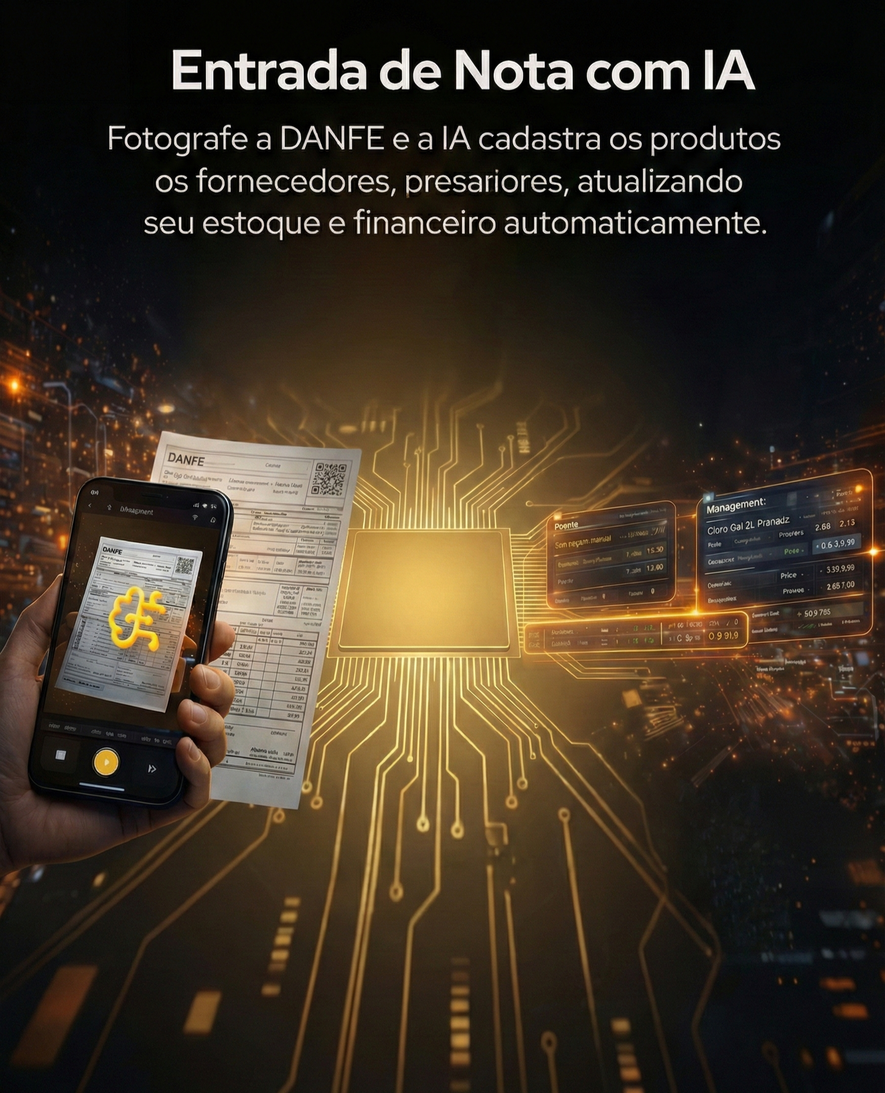 Entrada de Nota com IA